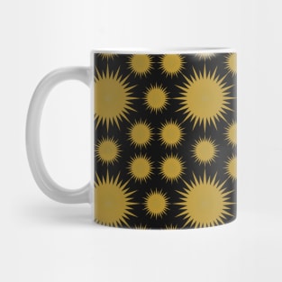 Gold Sun Pattern Mug